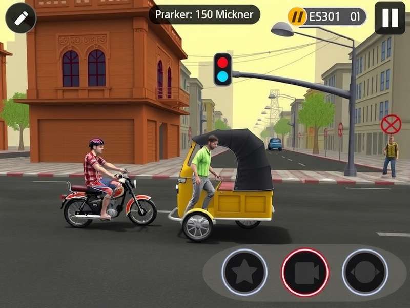 Rickshaw Adventure Delhi Game Screenshot
